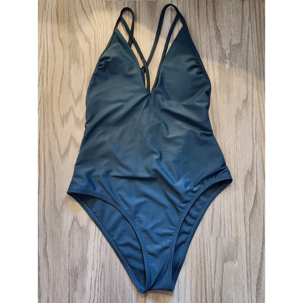 Xhilaration Women's Green Bathing Suit - Size Medium